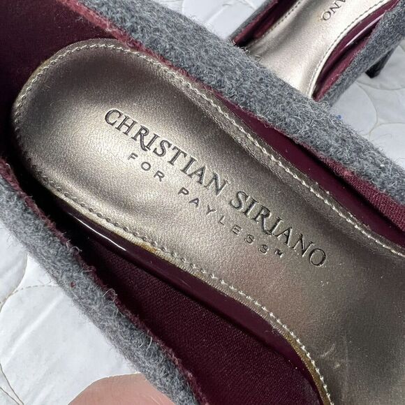 Christian Siriano Womens Felted Platform Pumps sz 5 Stiletto High Heels Shoes - Picture 8 of 9